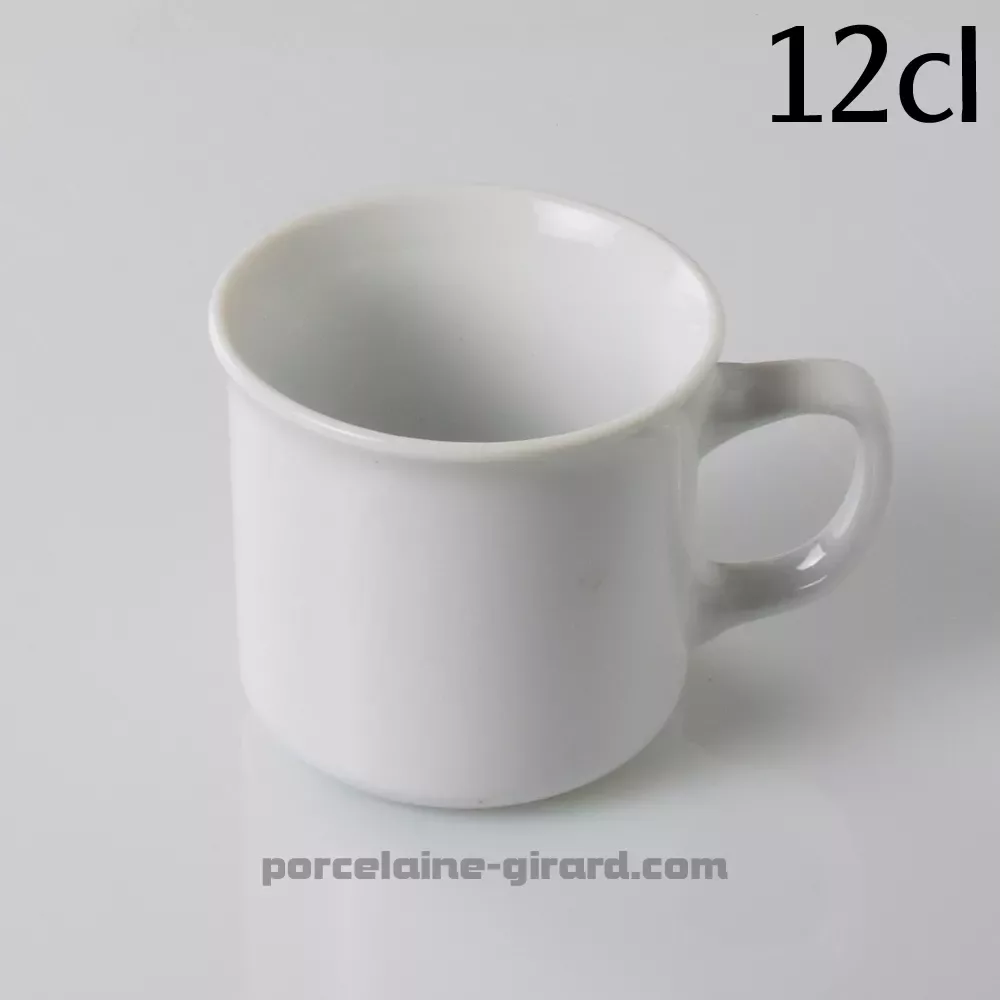 MUG AVEC LE BORD EVASE DIA 6.7CM HT-6.3CM.13CL /