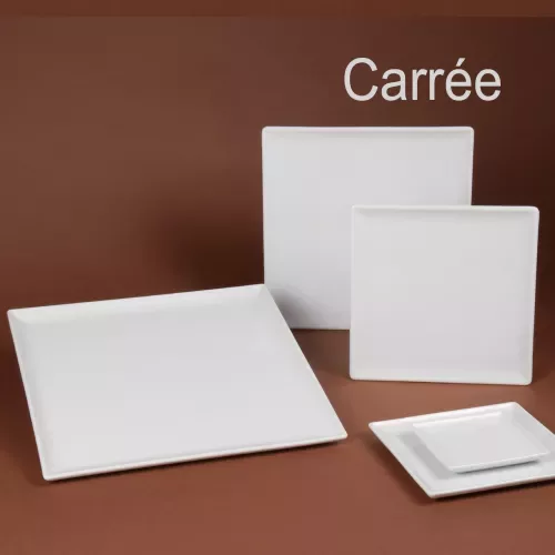 ASSIETTE CARREE  20.5 CM. //