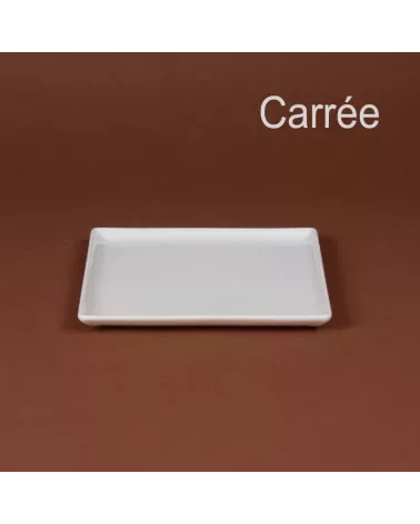ASSIETTE CARREE  20.5 CM. //