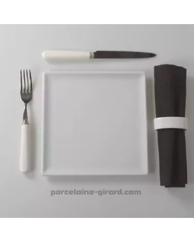ASSIETTE CARREE  20.5 CM. //