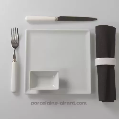 ASSIETTE CARREE  20.5 CM. //
