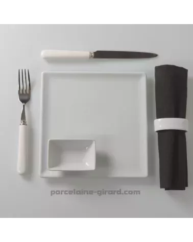 ASSIETTE CARREE  20.5 CM. //