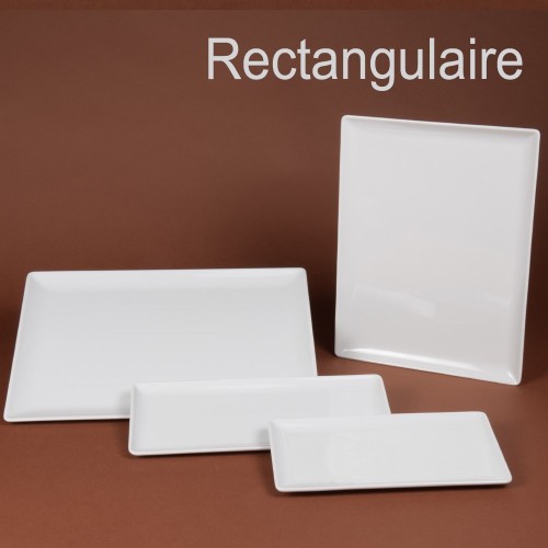 ASSIETTE OU PLAT RECTANGULAIRE  35.5 X 26.5CM /