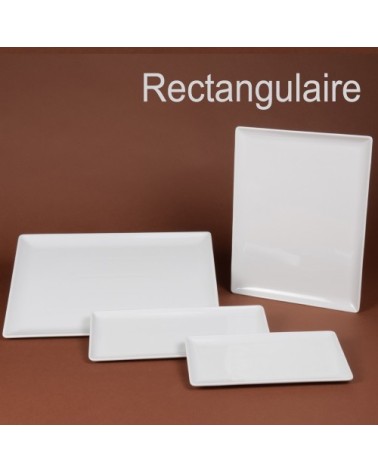 ASSIETTE OU PLAT RECTANGULAIRE  35.5 X 26.5CM /