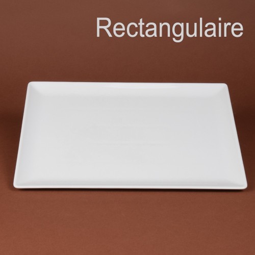 ASSIETTE OU PLAT RECTANGULAIRE  35.5 X 26.5CM /