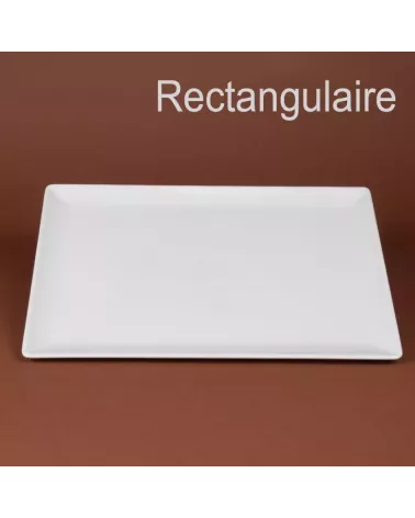 ASSIETTE OU PLAT RECTANGULAIRE  35.5 X 26.5CM /