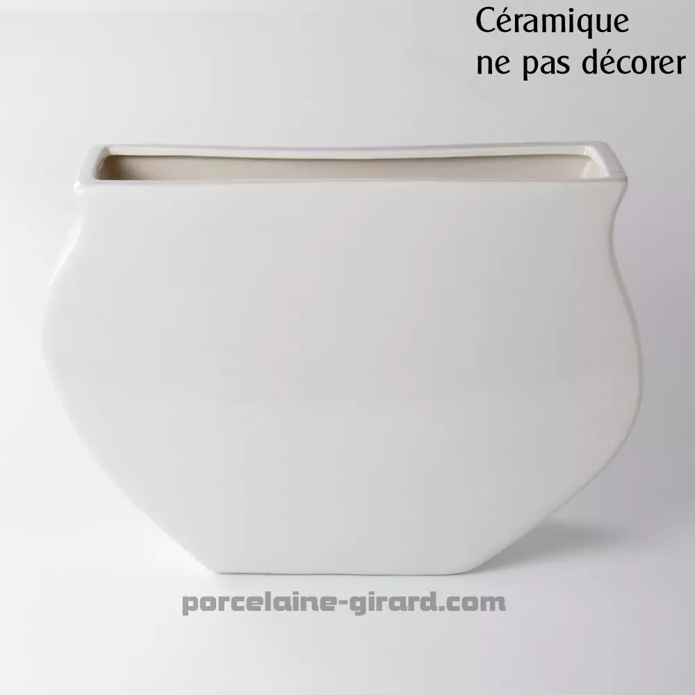 VASE NOBLE HT 24.5CM .NE PAS DECORER CERAMIQUE  /
