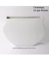 VASE NOBLE HT 24.5CM .NE PAS DECORER CERAMIQUE  /