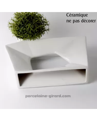 VASE JUG HT 25.5CM .NE PAS DECORER CERAMIQUE  /
