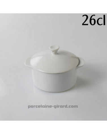 COCOTTE AVEC COUVERCLE 26CL 13X10CM HT4.9CM //