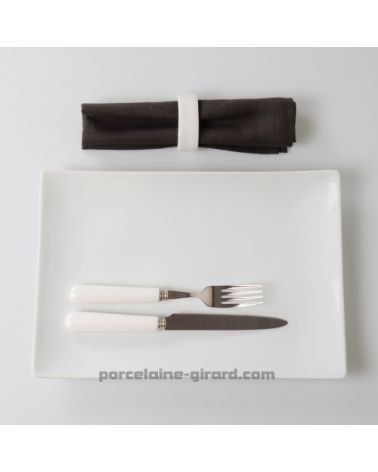 PLAT RECTANGULAIRE DESIGN 32X22 CM.ENTRECOTES/