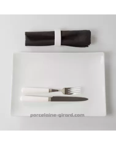 PLAT RECTANGULAIRE DESIGN 32X22 CM.ENTRECOTES/