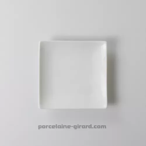 ASSIETTE DESSERT CARREE DESIGN 14CM  /