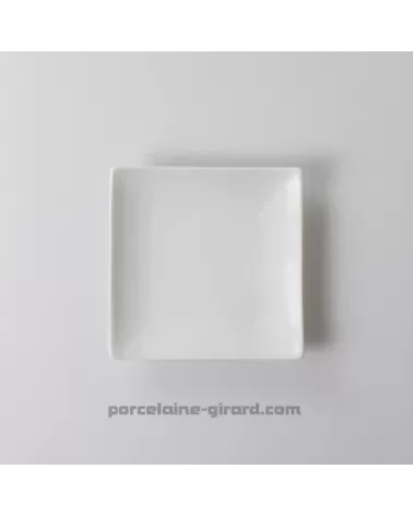 ASSIETTE DESSERT CARREE DESIGN 14CM  /