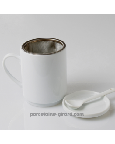 MUG TISANIERE EMPILABLE 30CL DIAMETRE 7.5CM HT 9.8CM /