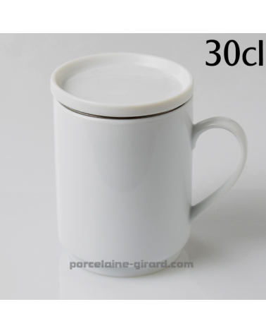 MUG TISANIERE EMPILABLE 30CL DIAMETRE 7.5CM HT 9.8CM /