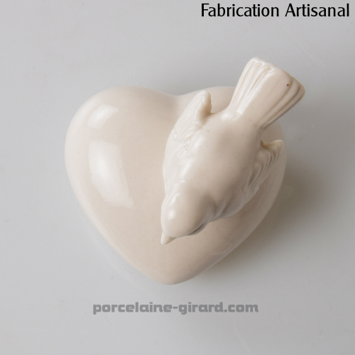 COEUR AVEC OISEAU.5.6XH5.5CM /