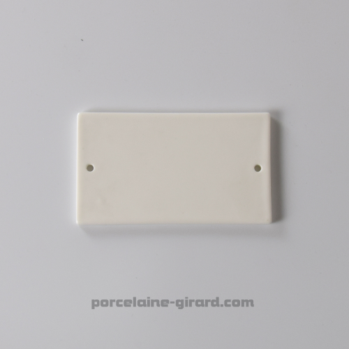 PLAQUE RECTANGULAIRE PERCEE 12X6.8CM /