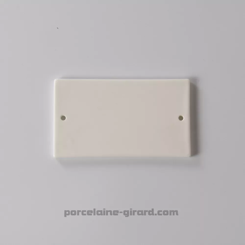 PLAQUE RECTANGULAIRE PERCEE 12X6.8CM /