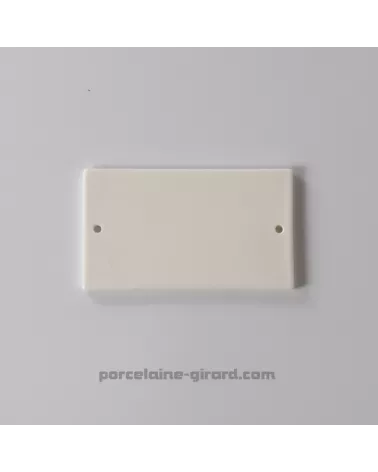 PLAQUE RECTANGULAIRE PERCEE 12X6.8CM /