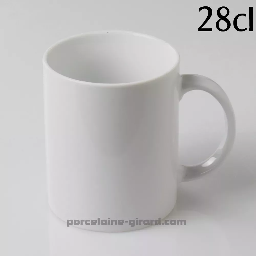 MUG CLASSIQUE 28CL DIAMETRE 8CM HT 9.5CM /