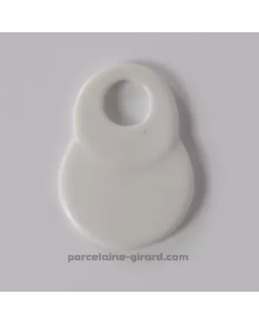 PENDENTIF DOUBLE CERCLE 5.5 X 4CM /