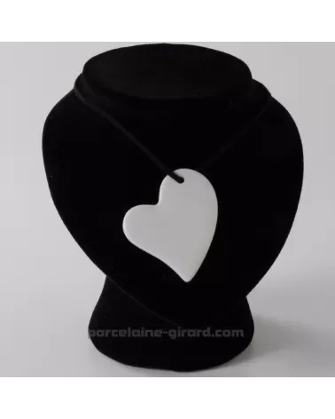 PENDENTIF COEUR ASYMETRIQUE 5X5.5CM /