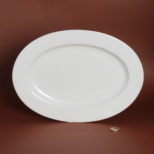 PLAT OVALE AVEC AILE HELENE 32 X 24CM /