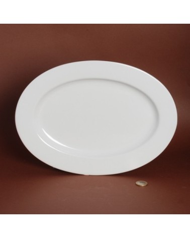 PLAT OVALE AVEC AILE HELENE 32 X 24CM /