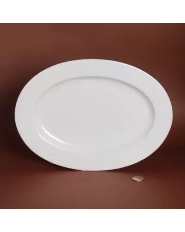PLAT OVALE AVEC AILE HELENE 32 X 24CM /