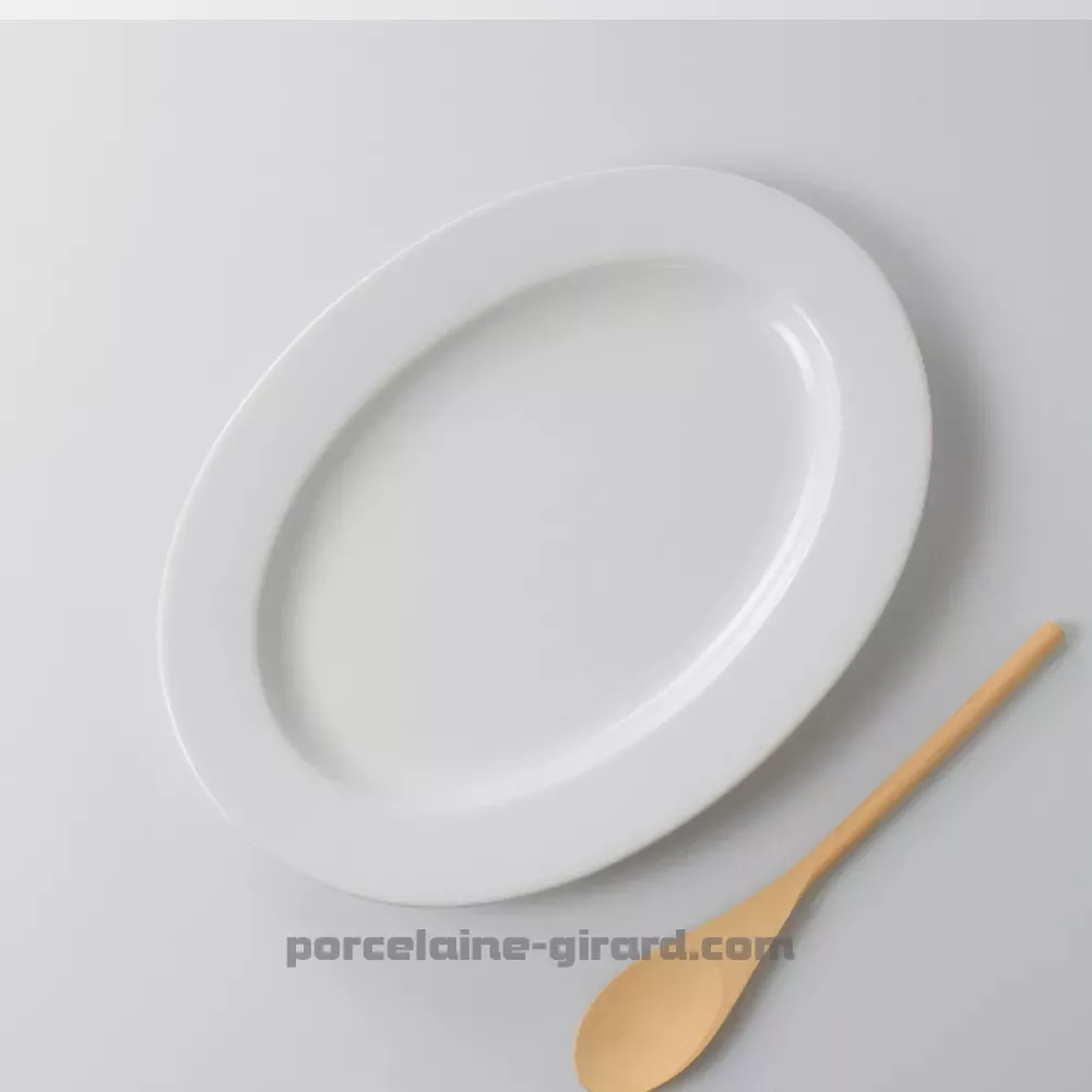 PLAT OVALE AVEC AILE HELENE 32 X 24CM /