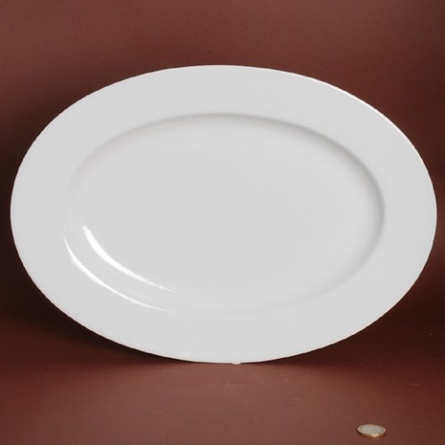 PLAT OVALE AVEC AILE HELENE 39 X 28.5CM /