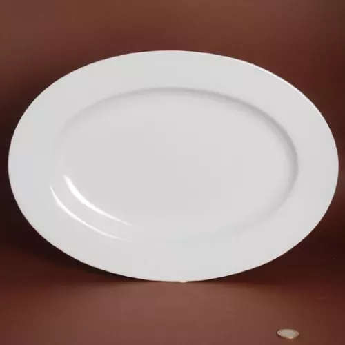 PLAT OVALE AVEC AILE HELENE 39 X 28.5CM /