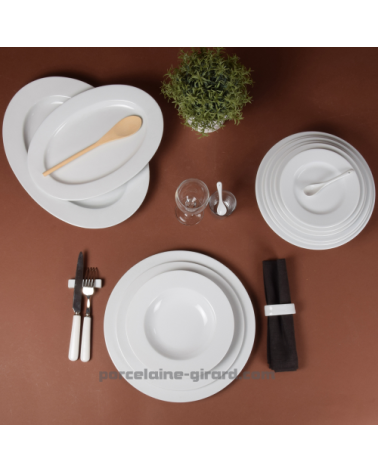 PLAT OVALE AVEC AILE HELENE 39 X 28.5CM /