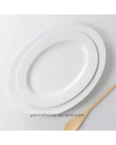 PLAT OVALE AVEC AILE HELENE 39 X 28.5CM /
