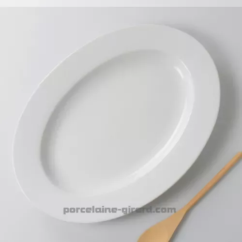 PLAT OVALE AVEC AILE HELENE 39 X 28.5CM /
