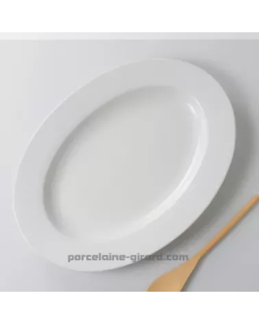 PLAT OVALE AVEC AILE HELENE 39 X 28.5CM /
