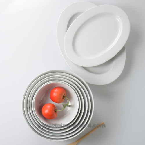 PLAT OVALE AVEC AILE HELENE 39 X 28.5CM /