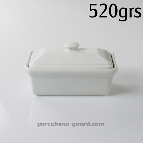 TERRINE FOIE GRAS 17.5X10CM HT 6.6CM 520G /