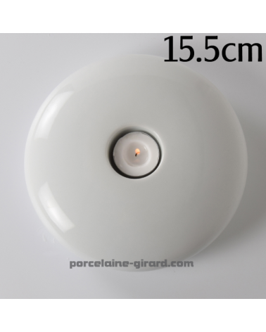 BOUGEOIR SATURNE DIAMETRE 15.5CM HT 4.5CM /