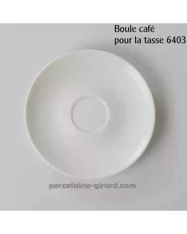 SOUS TASSE CAFE BOULE LOUVRE DIAMETRE 13CM  /