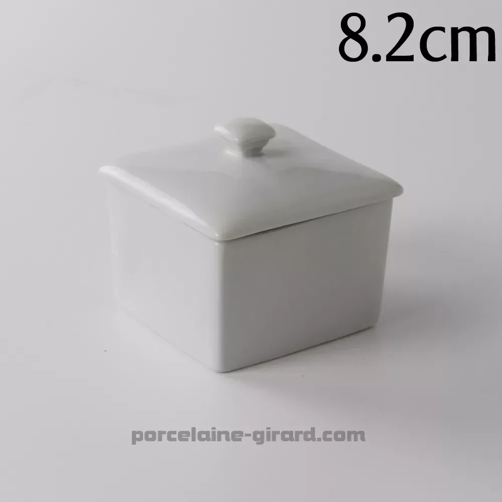 BOITE A COTON CARREE 8.2CM HT6CM /