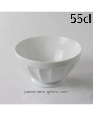 BOL AVEC  COTES 55CL DIAMETRE 14.4CM HT 8.4CM /