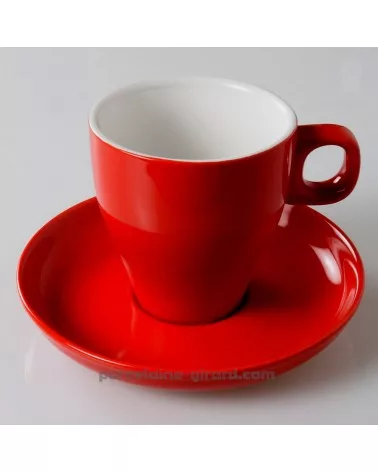 SOUS TASSE CAPPUCCINO CLARA ROUGE DIAMETRE 15CM /