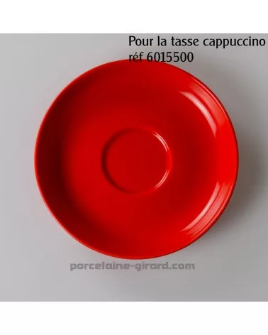 SOUS TASSE CAPPUCCINO CLARA ROUGE DIAMETRE 15CM /