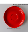 SOUS TASSE CAPPUCCINO CLARA ROUGE DIAMETRE 15CM /