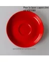 SOUS TASSE CAPPUCCINO CLARA ROUGE DIAMETRE 15CM /