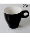 TASSE CAPPUCCINO CLARA NOIR 23CL DIAMETRE 8.5CM HT 8.5CM /