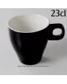 TASSE CAPPUCCINO CLARA NOIR 23CL DIAMETRE 8.5CM HT 8.5CM /