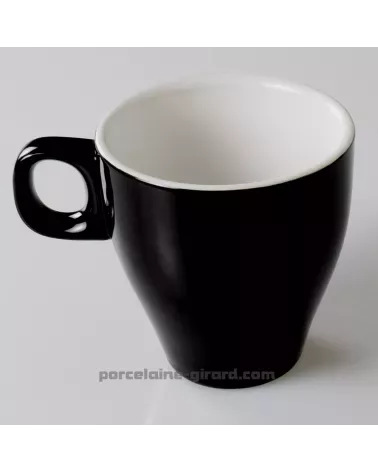 TASSE CAPPUCCINO CLARA NOIR 23CL DIAMETRE 8.5CM HT 8.5CM /